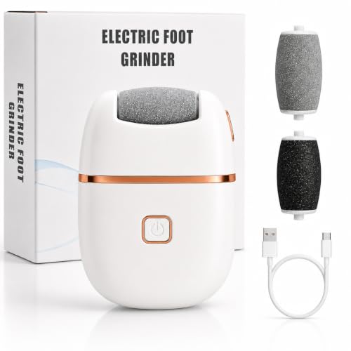 White Color Electric Foot Callus Remover – Rechargeable Pedicure Tool