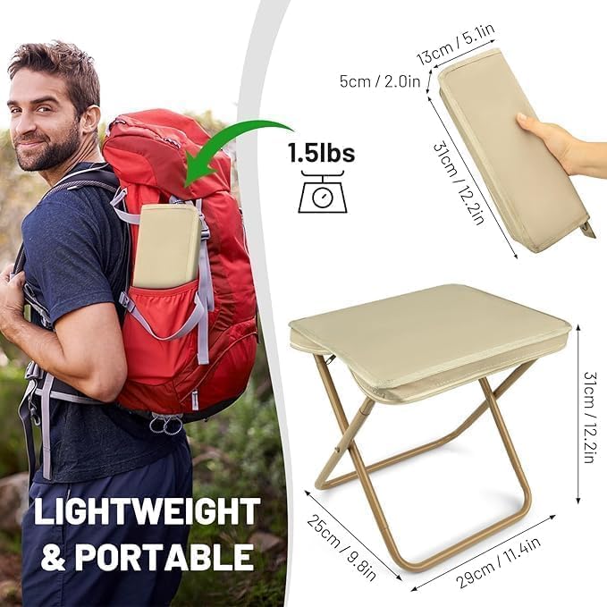 Portable Foldable Travel Stool Bag – Lightweight Camping Seat