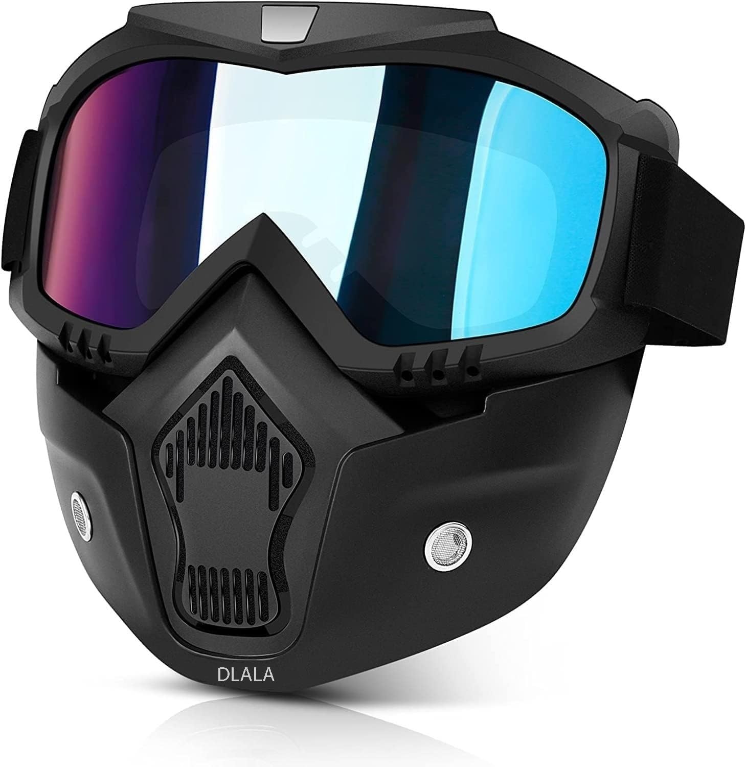 Motorcycle Goggle Mask With UV Protection And Detachable Shield