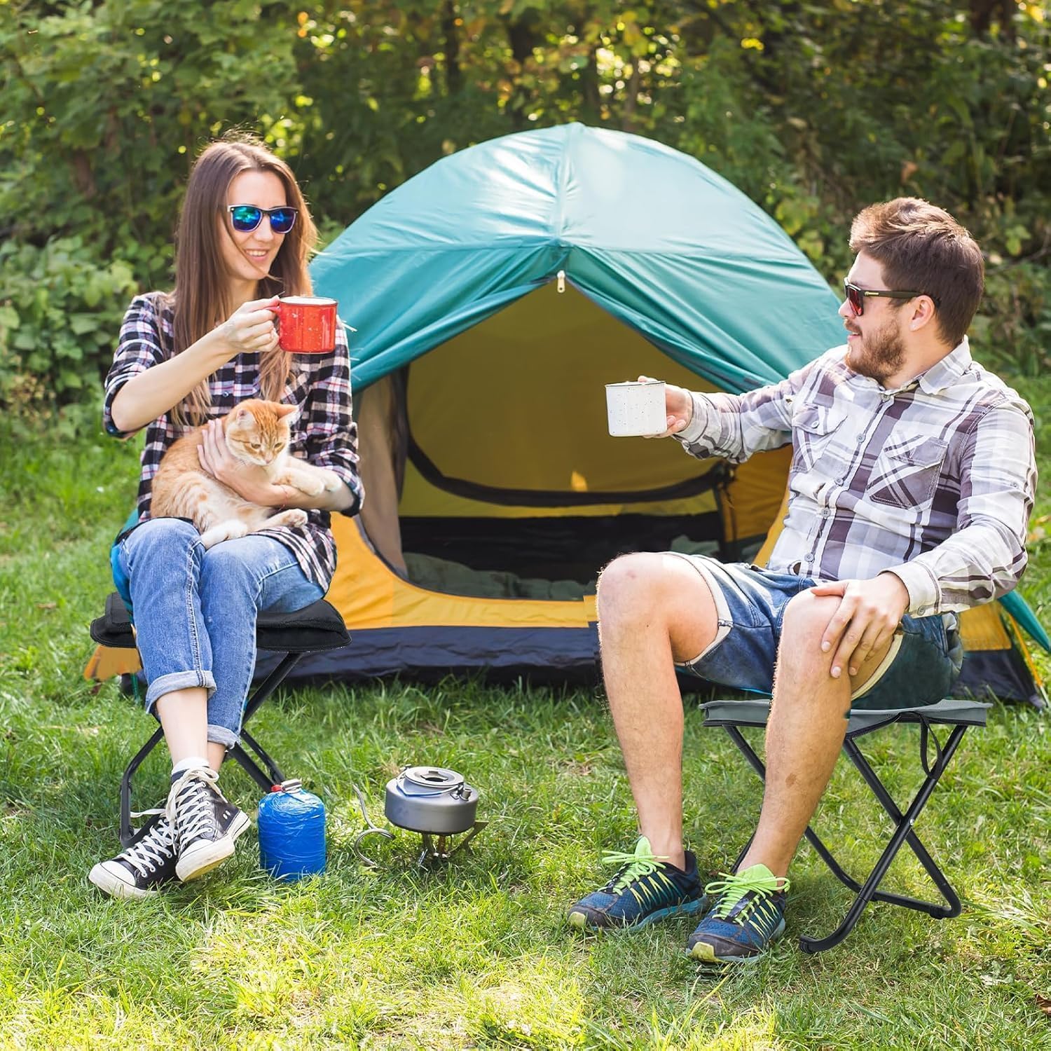Portable Foldable Travel Stool Bag – Lightweight Camping Seat