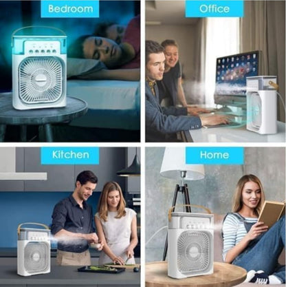 Mini Portable Air Cooler Fan – USB, Mist & LED Light buy 1 get 1 free